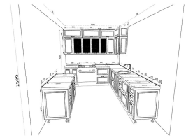 Модульная кухня Ницца Роял 3,5 м